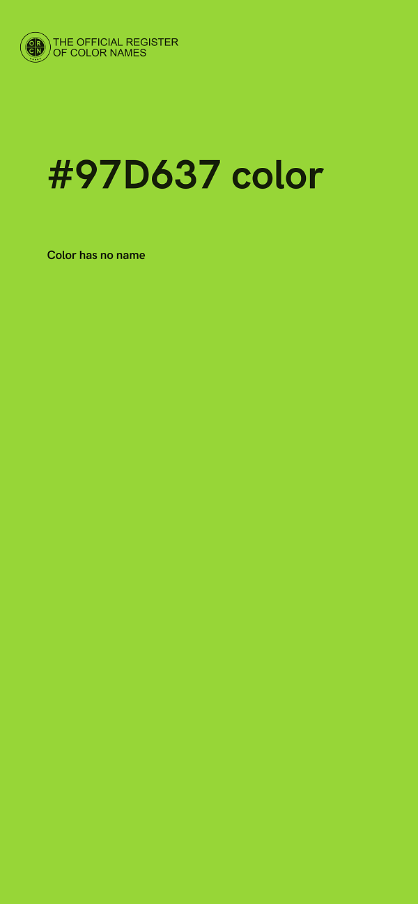 #97D637 color image