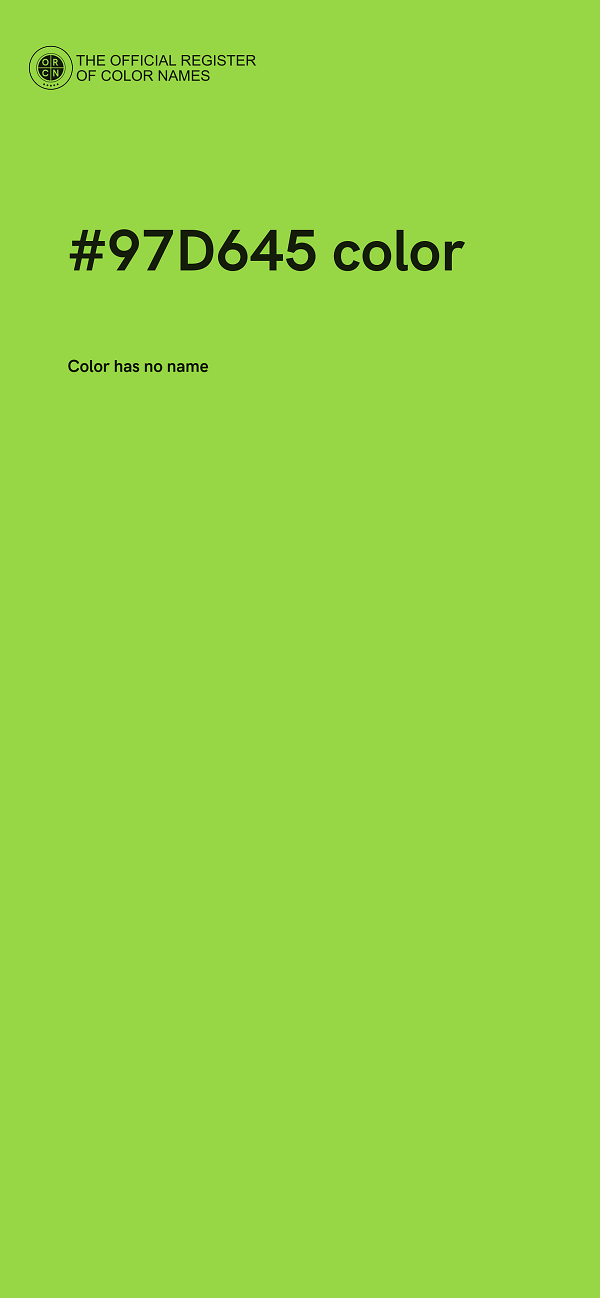 #97D645 color image