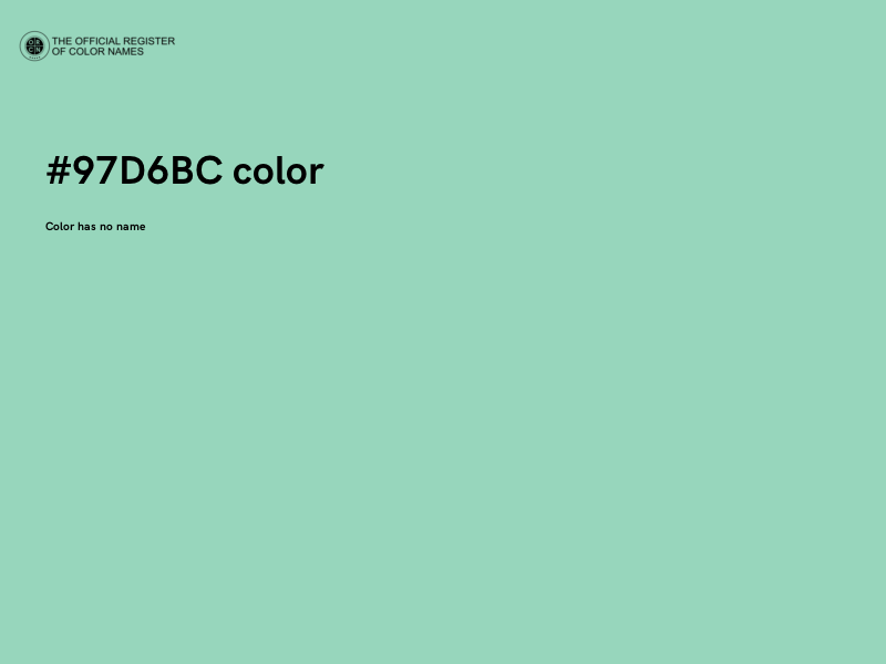 #97D6BC color image