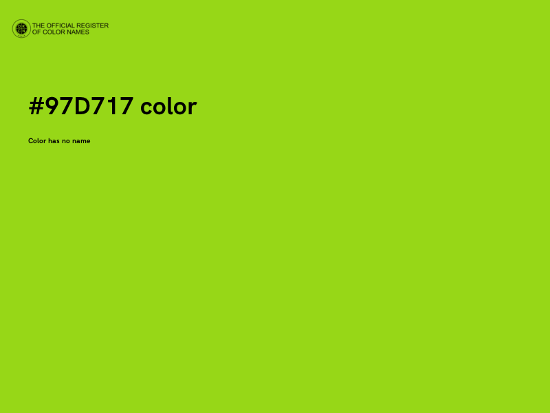 #97D717 color image