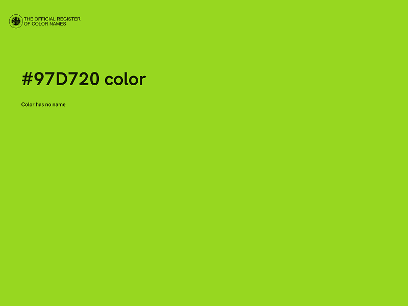 #97D720 color image