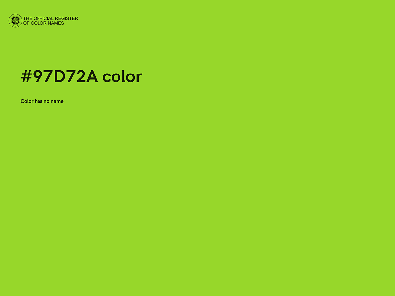 #97D72A color image