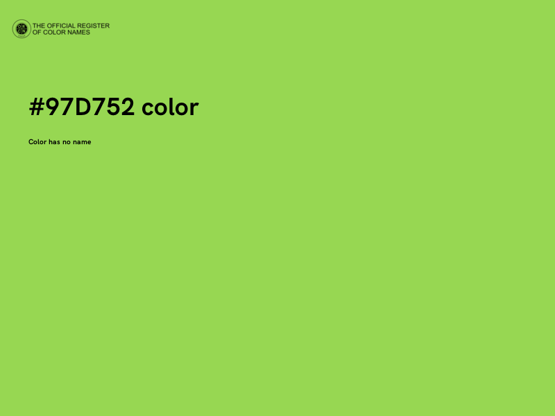 #97D752 color image