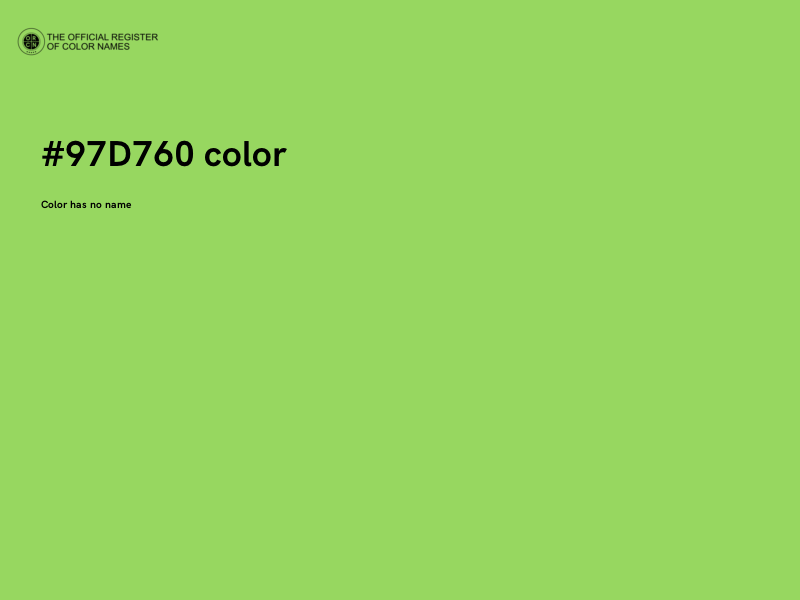 #97D760 color image