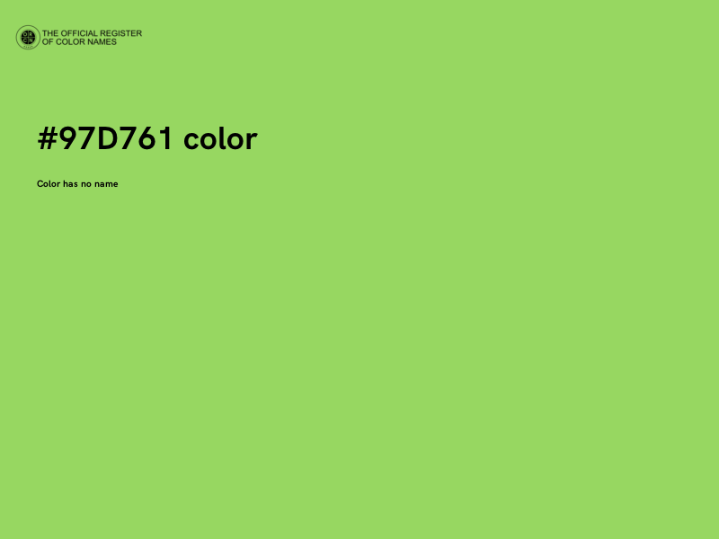 #97D761 color image