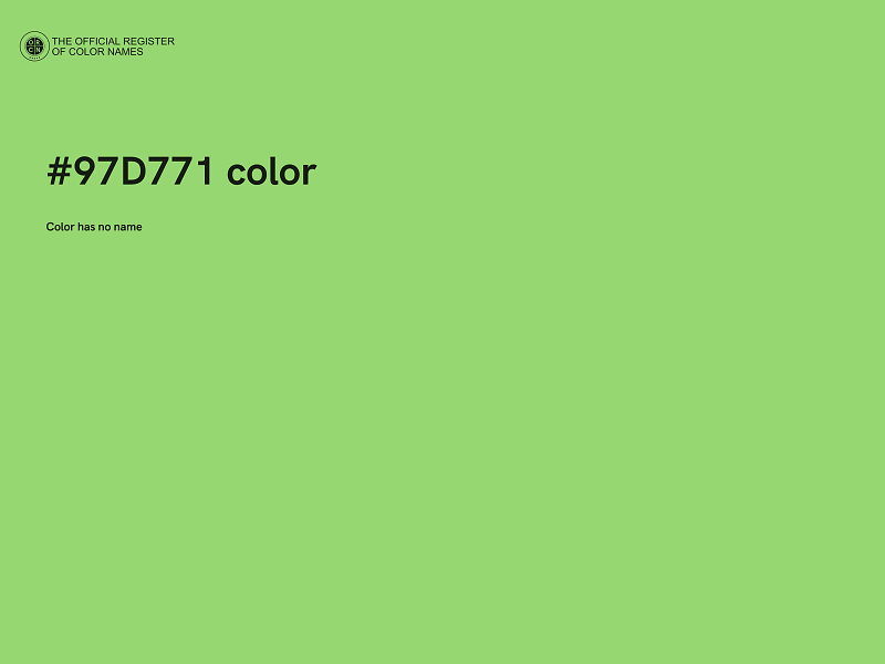 #97D771 color image