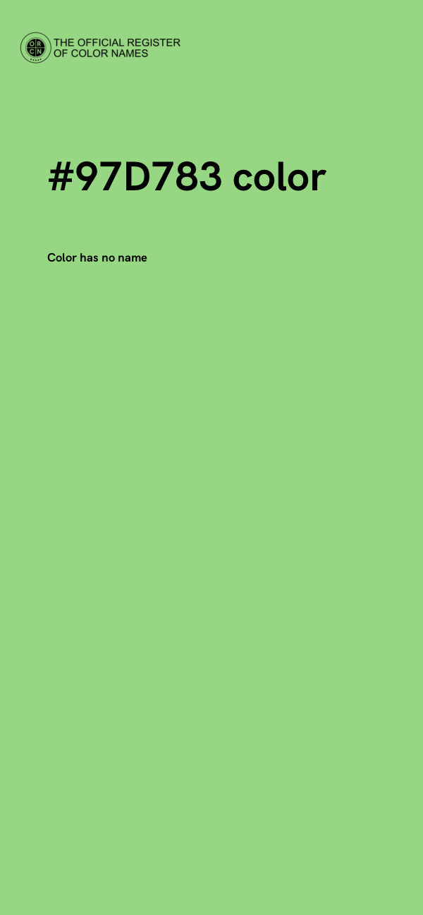 #97D783 color image