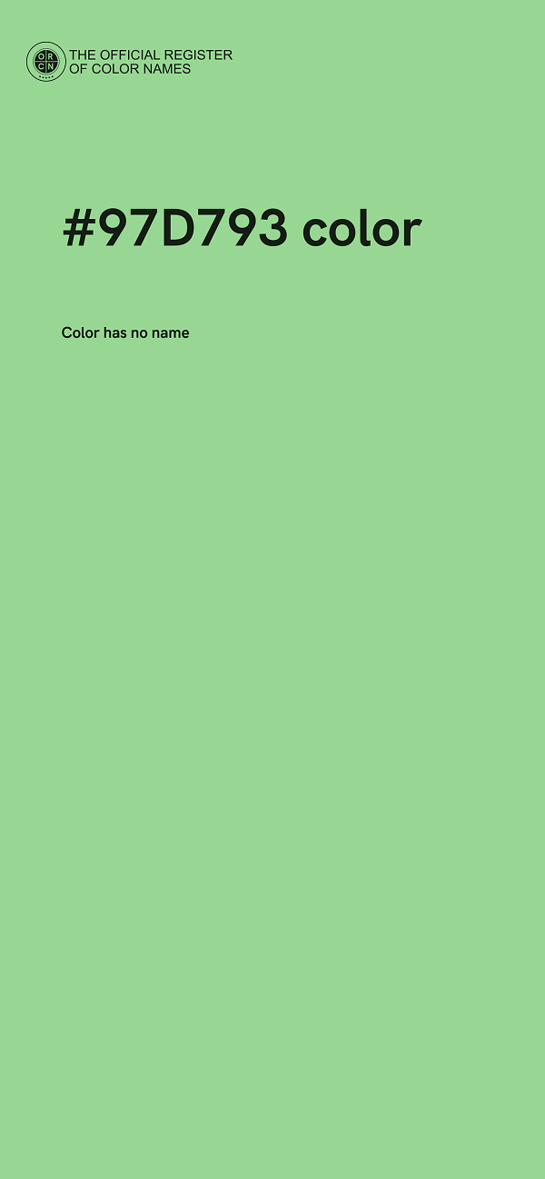 #97D793 color image