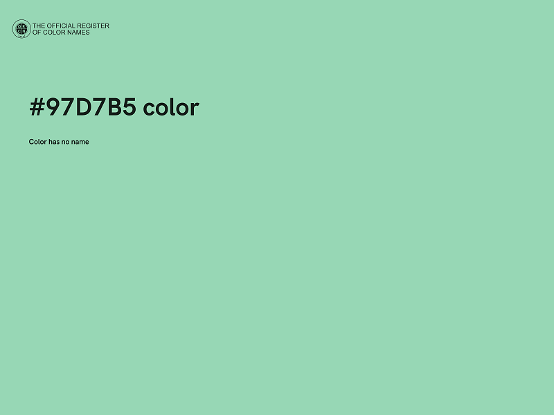 #97D7B5 color image