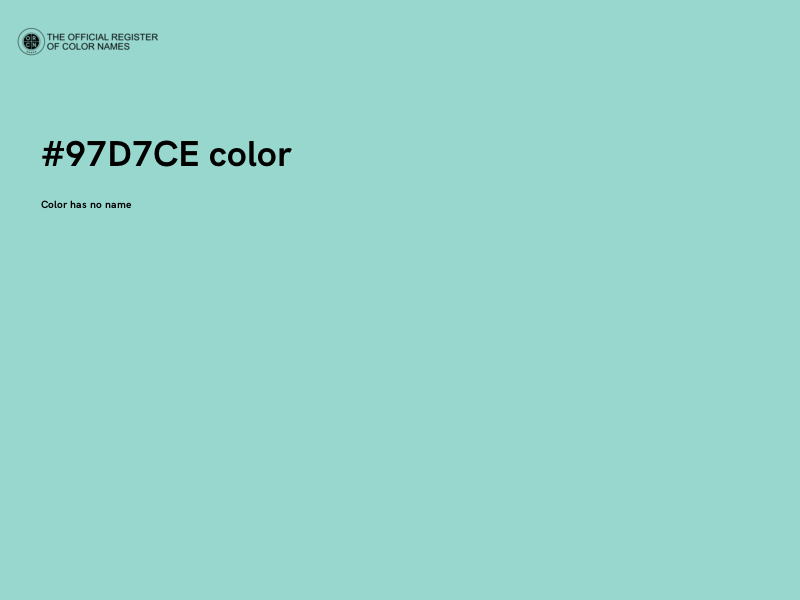 #97D7CE color image