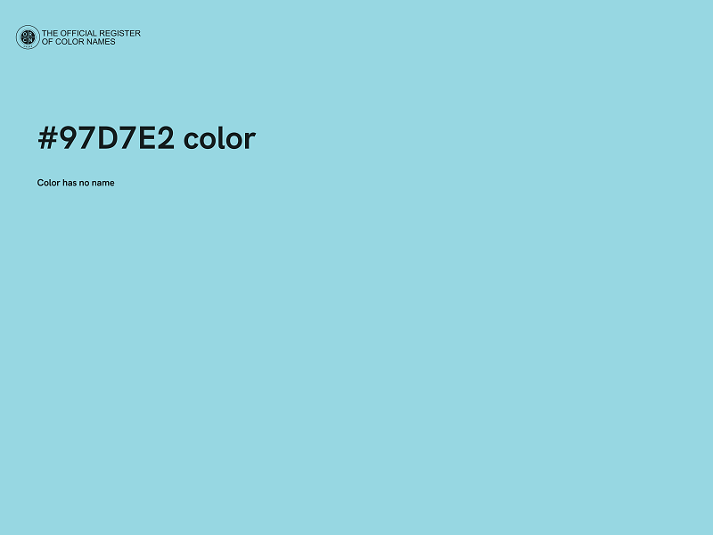 #97D7E2 color image