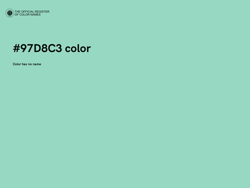 #97D8C3 color image