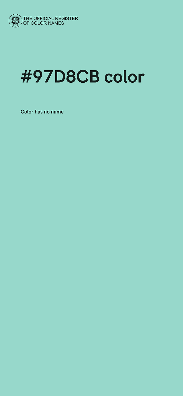 #97D8CB color image