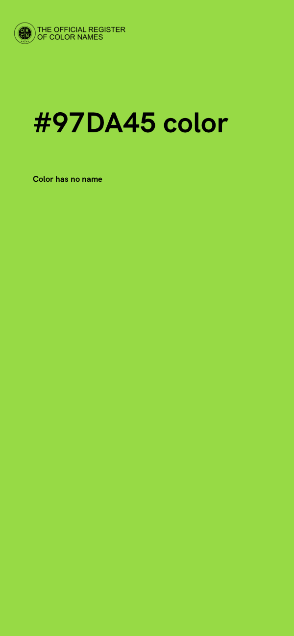 #97DA45 color image