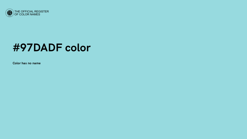 #97DADF color image