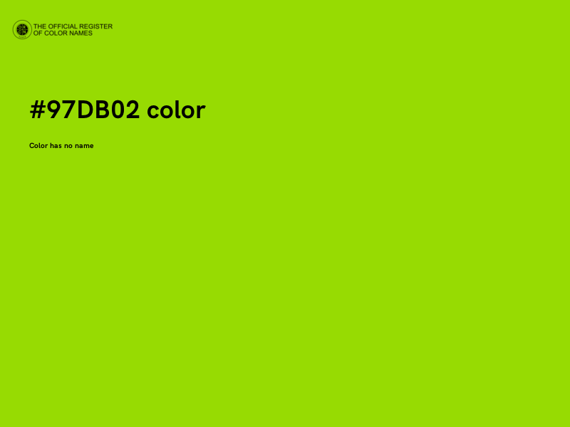 #97DB02 color image