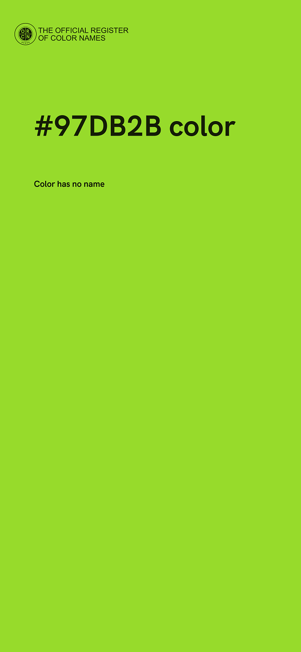 #97DB2B color image