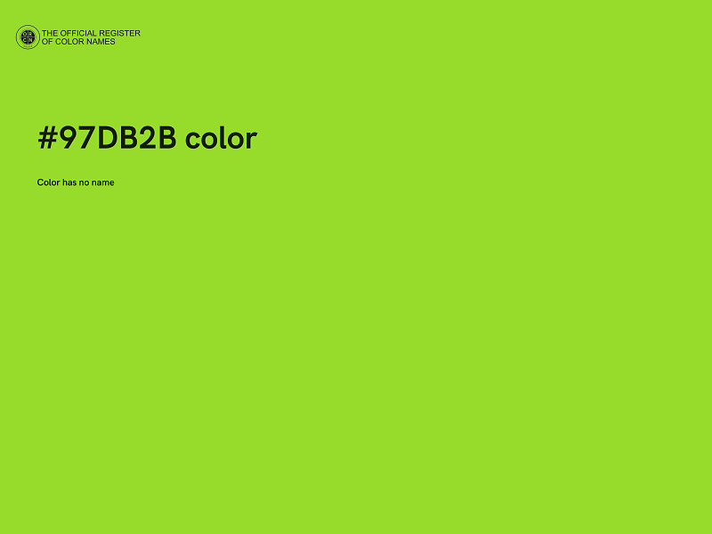 #97DB2B color image