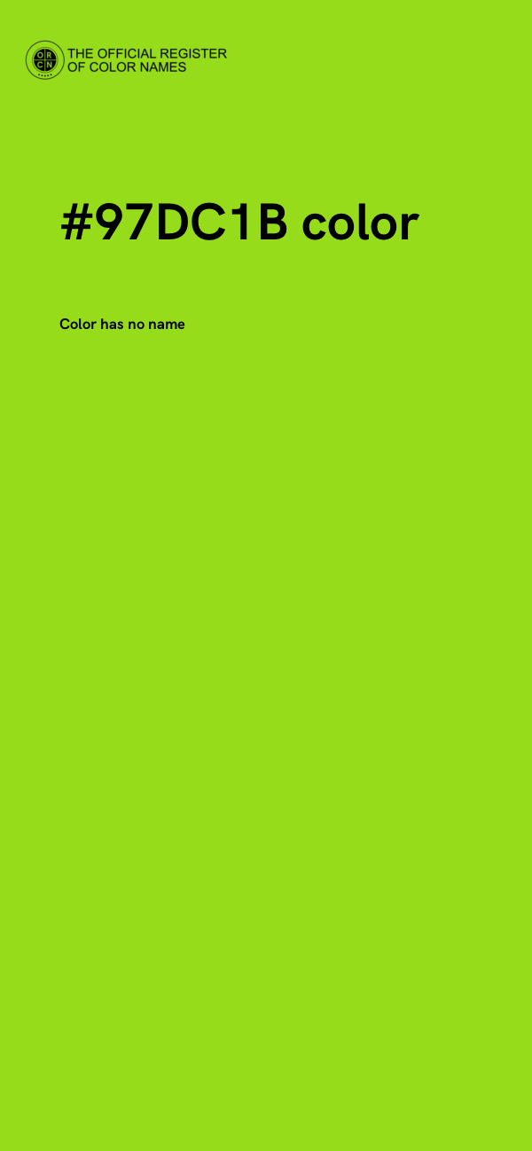 #97DC1B color image