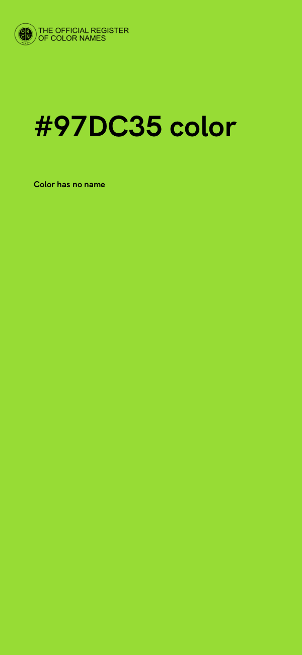 #97DC35 color image