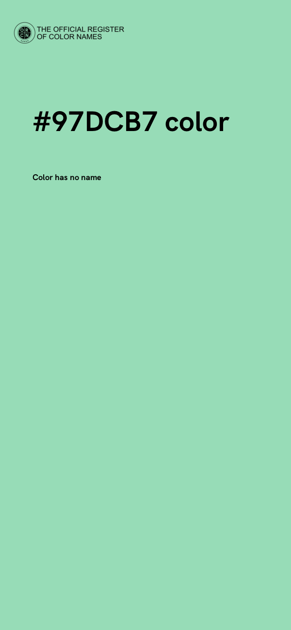 #97DCB7 color image