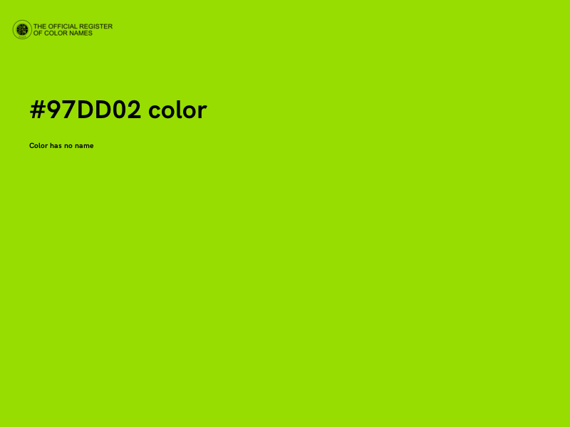 #97DD02 color image
