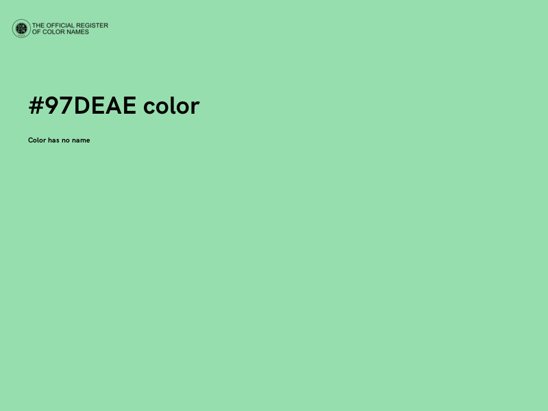 #97DEAE color image