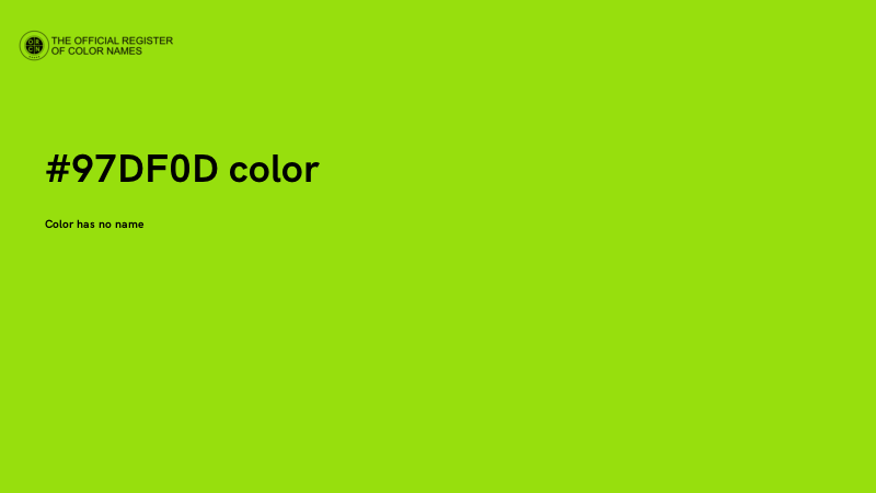 #97DF0D color image