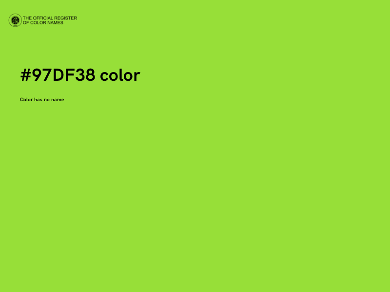 #97DF38 color image