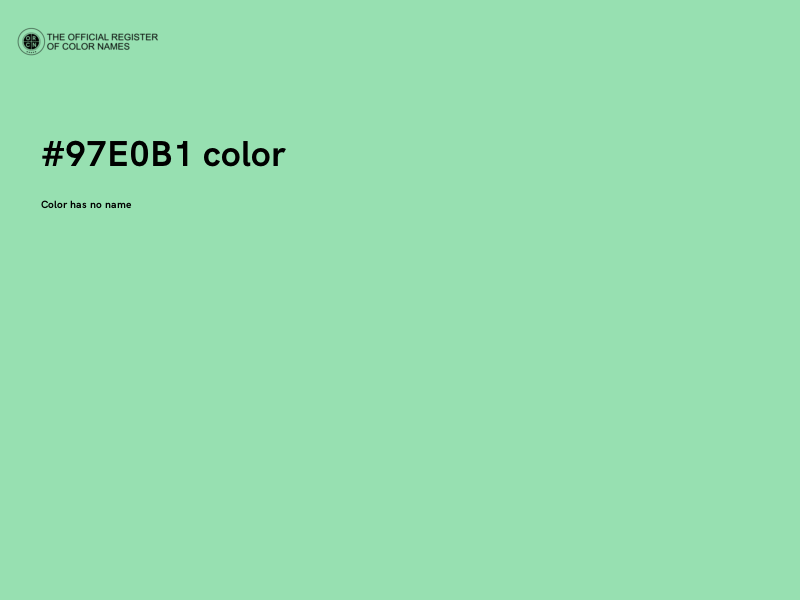 #97E0B1 color image