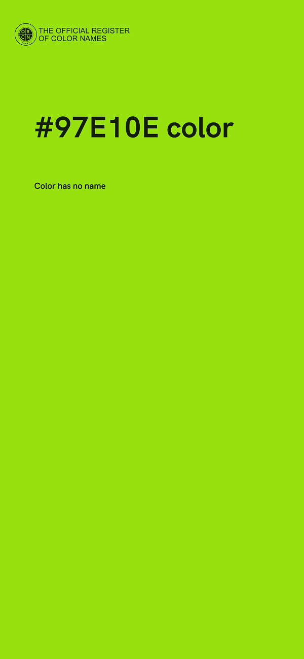 #97E10E color image
