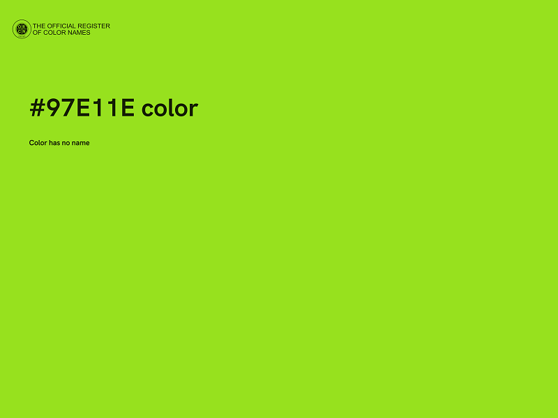 #97E11E color image