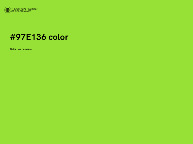 #97E136 color image