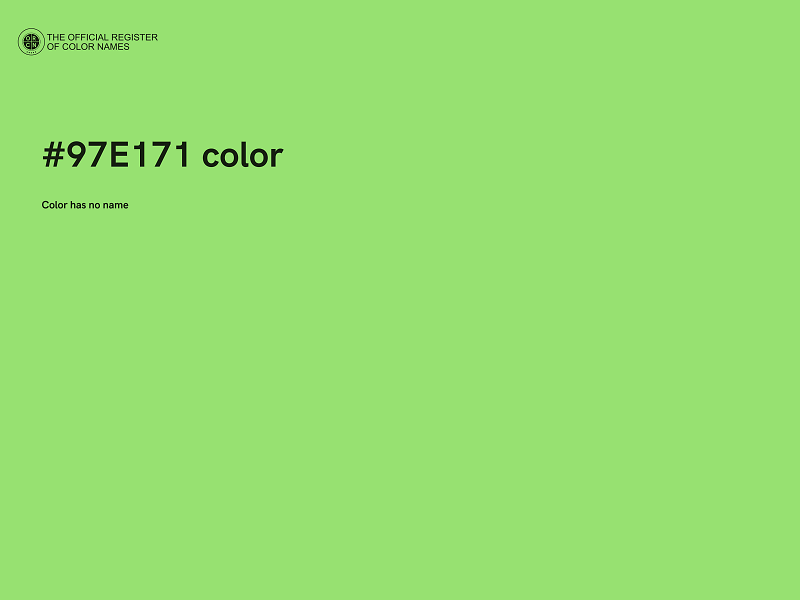 #97E171 color image