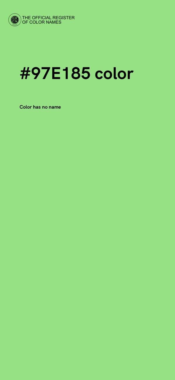 #97E185 color image