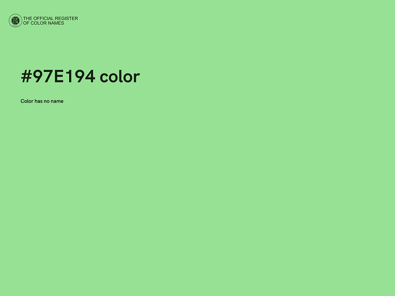 #97E194 color image