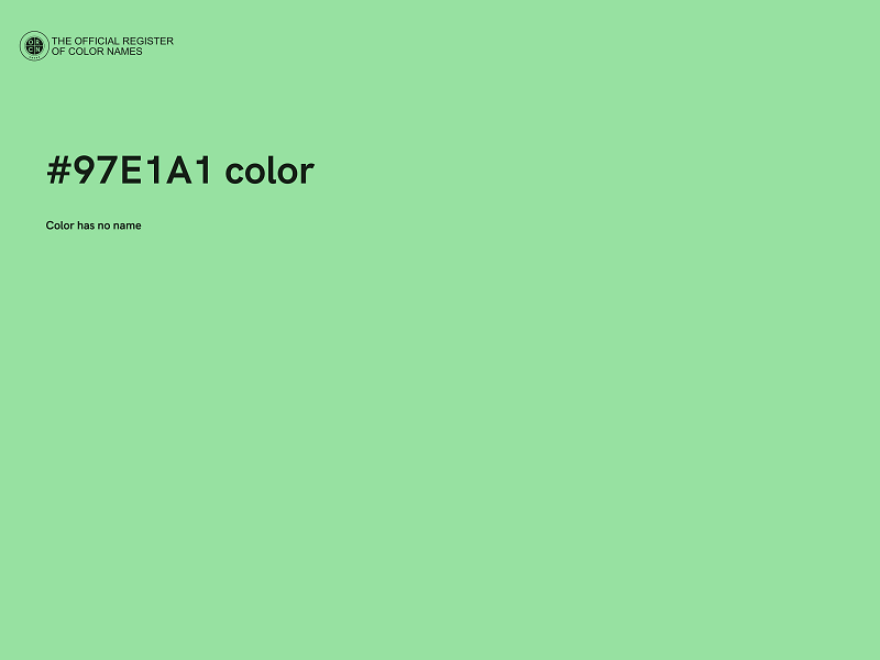 #97E1A1 color image