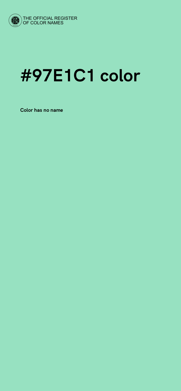 #97E1C1 color image