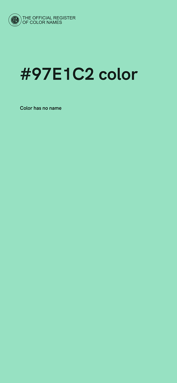 #97E1C2 color image