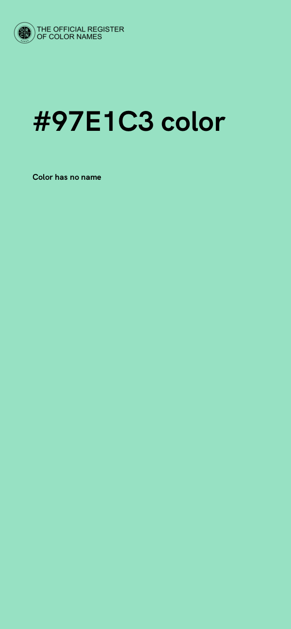 #97E1C3 color image