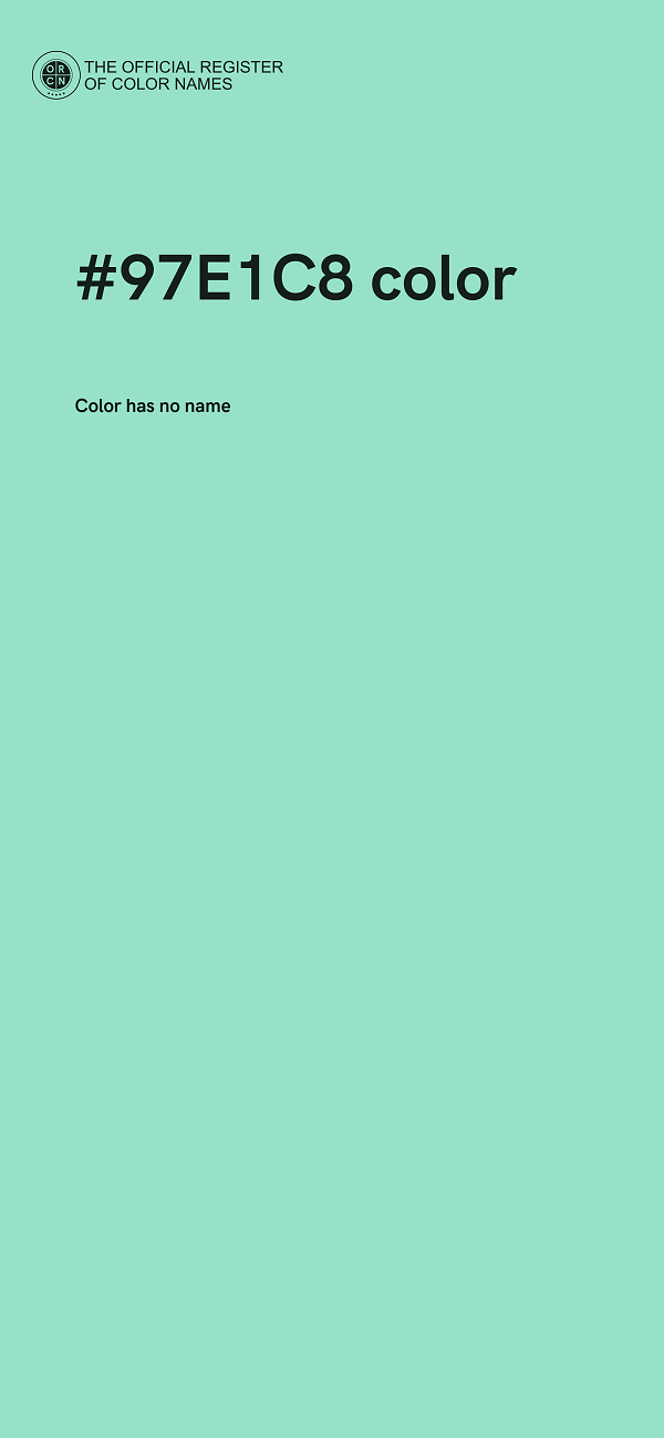 #97E1C8 color image