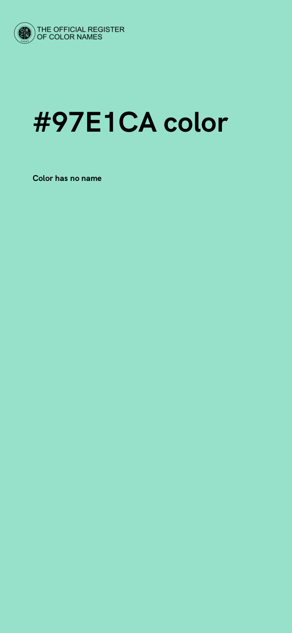 #97E1CA color image
