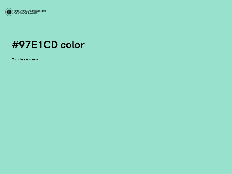 #97E1CD color image