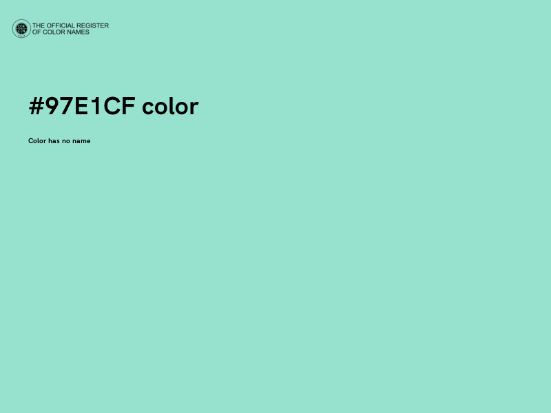 #97E1CF color image