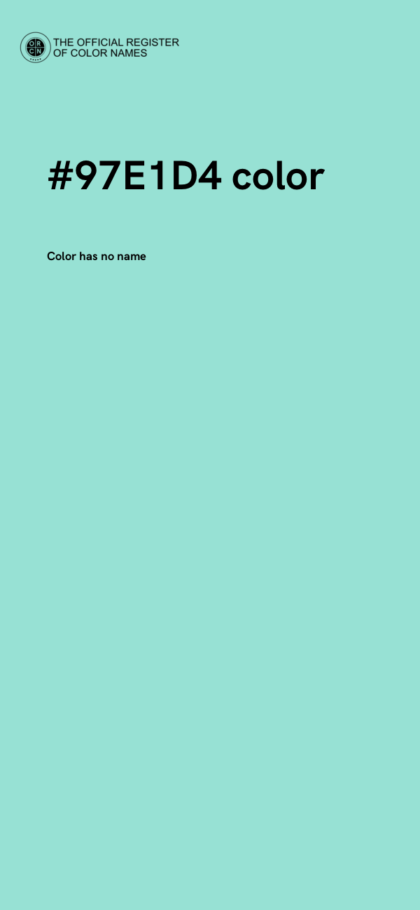 #97E1D4 color image