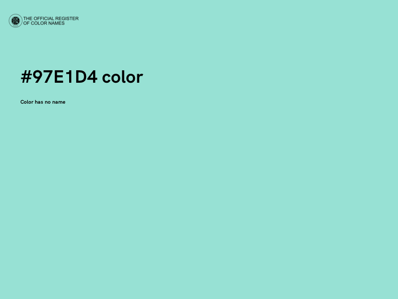 #97E1D4 color image