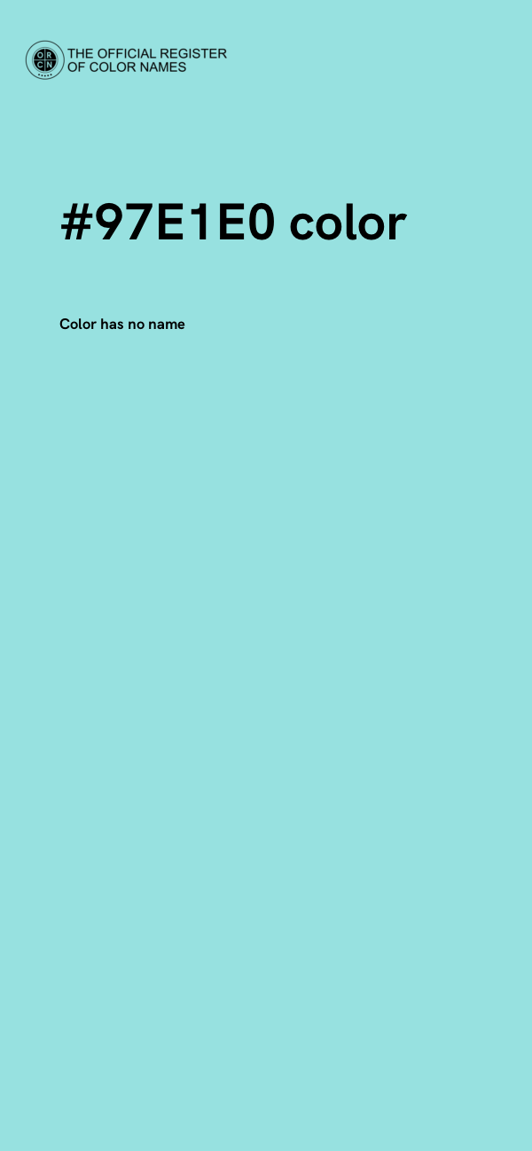 #97E1E0 color image