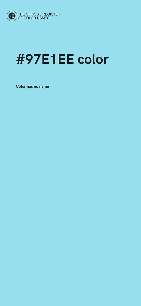 #97E1EE color image