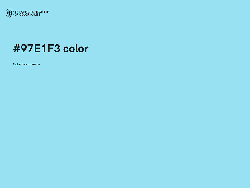 #97E1F3 color image