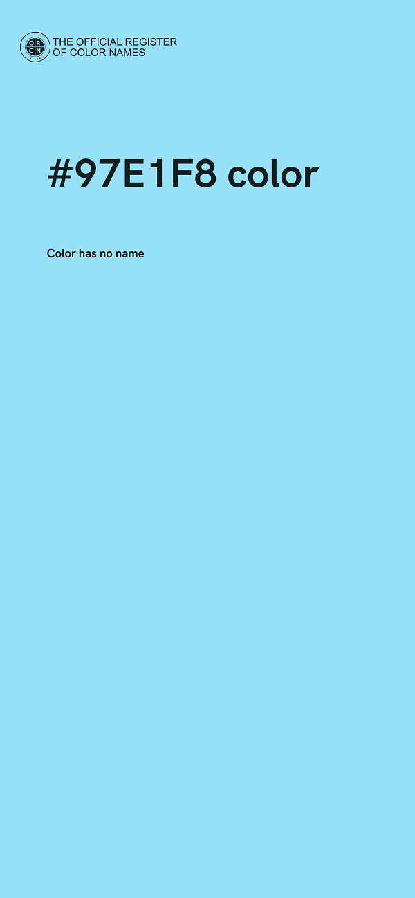 #97E1F8 color image